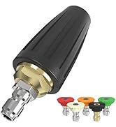 APOWER Pressure Washer Tips Turbo Nozzle, Max 4000 PSI 360°Rotating Power Washer Nozzles with 1/4...