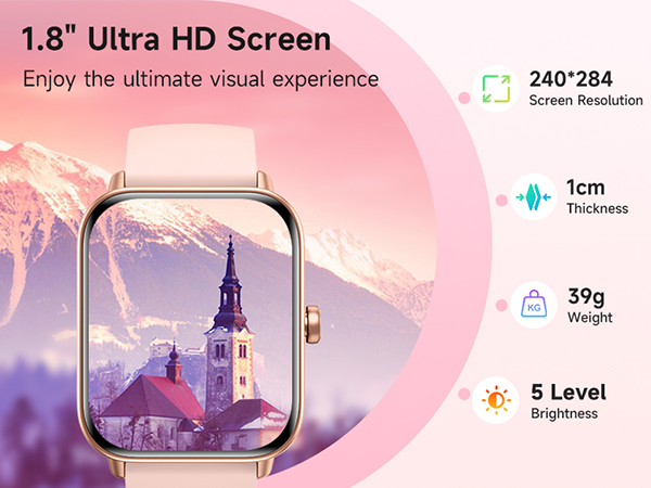 Smart Watch for Women Android &amp;amp; iPhone, Alexa Built-in, activity fitness tracker