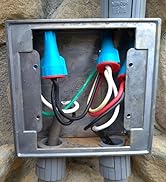 waterproof connectors to outdoor junction box