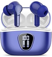 Wireless Earbuds, Bluetooth 5.4 Headphones HiFi Stereo, Bluetooth Earbuds with ENC Noise Cancelli...