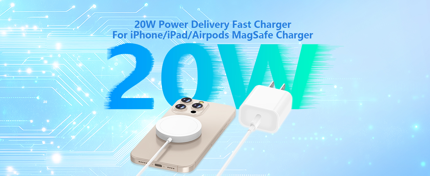 MFi Certified 2Pack PD 20W USB C Chargers Block Type C Wall Charger iPhone 16 Charger Fast Charging