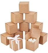 PH PandaHall 30pcs Mini Gift Box Small Paper Boxes 2.3x2.3x2.3 inch Gift Packaging Box with Lid F...