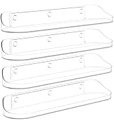 SpaceWhisper Floating Shelves for Wall, 4-Pack 15" Wall Shelves for Bathroom, Bedroom, Kitchen, L...
