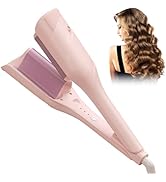 Waver Curling Iron Hair Crimper - TSUYAGLA 1.4 Inch Deep Waver Hair Curler Tool, 2 Barrel Ionic B...