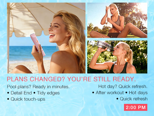 Bikini Trimmer for Women Dual Heads,Gentle Electric Razor Bikini Line,Underarms,Legs,Facial USB-C