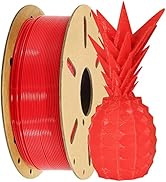 BBLIFE 1.75mm 3D Printer Filament PLA Red 3D Material, 1KG 2.2LBS 3D Printing Material PLA, High ...