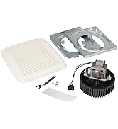 Broan-NuTone BKR60 QuickKit Ultra-Quiet Bath Fan Replacement Motor and Cover/Grille, 60 CFM, 20% ...