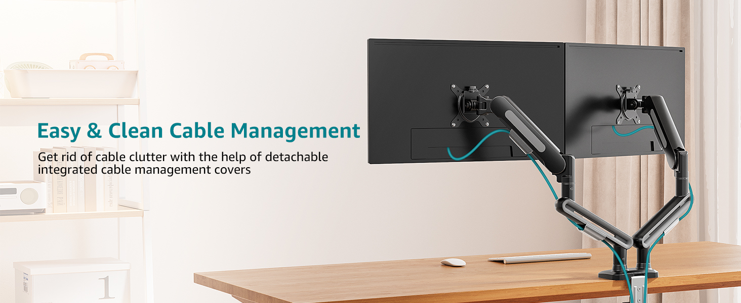 2 monitor desk mount