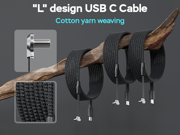 right angle 90 degree usb c charging cable