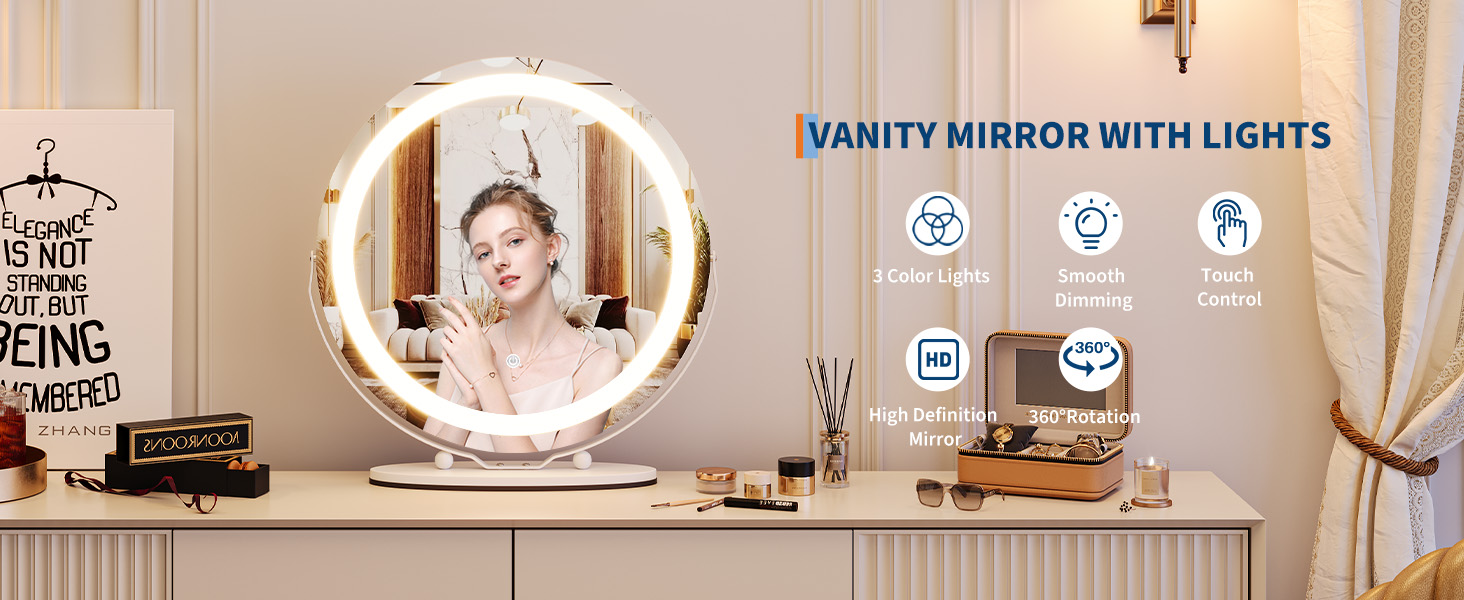 vanity mirror with light