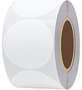 Hybsk 2 inch Circle Color Direct Thermal Stickers Shipping Labels for Barcodes,Name Tag,DIY Logo ...