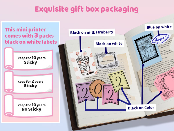 T02 Mini Sticker Printer - Wireless Sticker Maker Machine