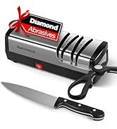 Narcissus Knife Sharpener, Diamond Abrasives Electric Knife Sharpener for Stainless Steel and Cer...