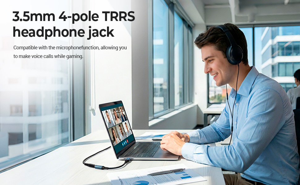 USB to 3.5mm Jack Audio Adapter