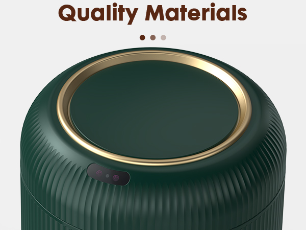 green trash can