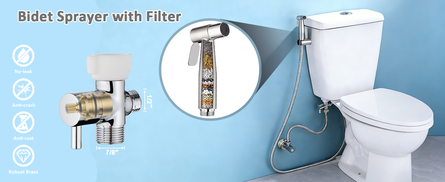 Toilet Bidet Spray with Filter