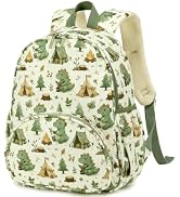 LOIDOU Kids Preschool Backpack for Boys, 15 Inch Dinosaur School Bag, Lightweight Water-Resistant...