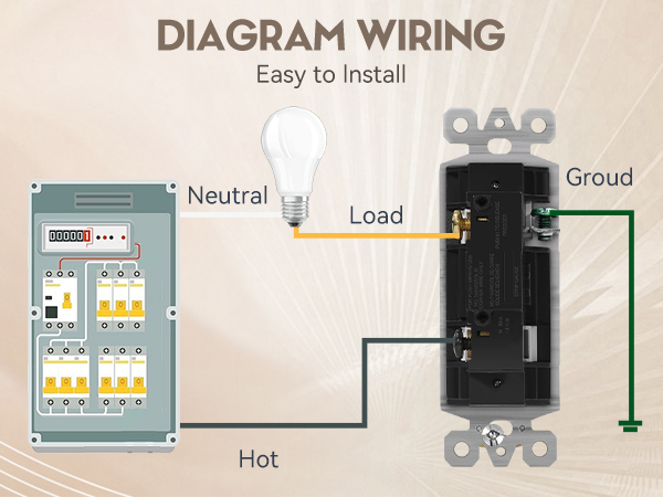 single pole switch wiring
