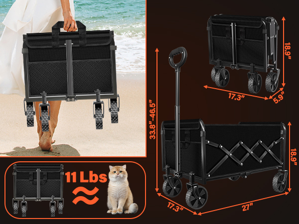folding wagon heavy duty