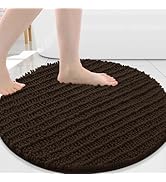 Arotive Round Bathroom Rugs 24x24, Extra Soft Thick Absorbent Shaggy Chenille Bath Rugs, Non-Slip...