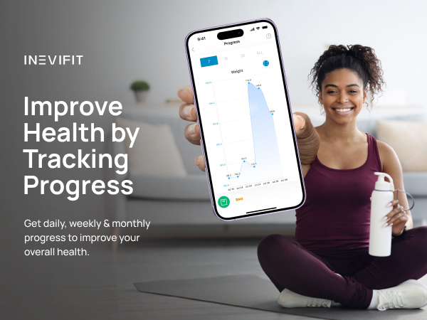 I-SS002 - INEVIFIT - Best Bluetooth Smart Digital Bathroom Scale - Premium A+ - Mobile