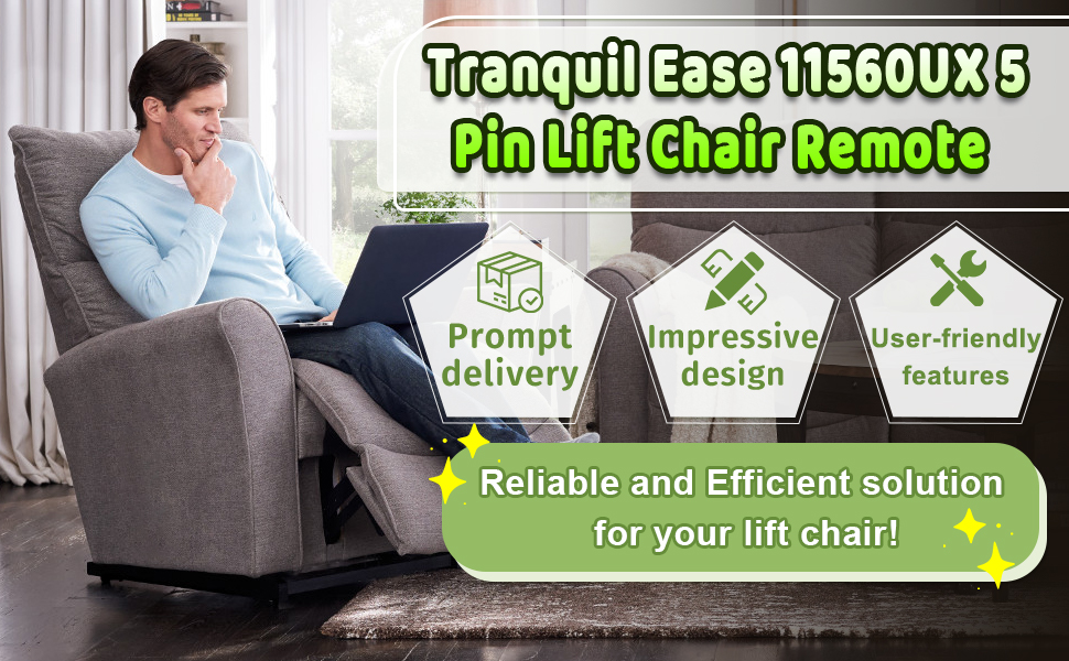 Tranquil Ease 11560UX&amp;11560 5 Pin Lift Chair Remote Inseat, Best Home Furnishings Lift Chairs
