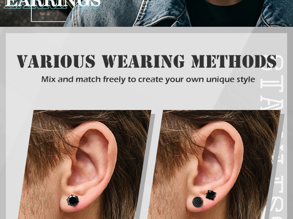 MENS EARRINGS STUDS