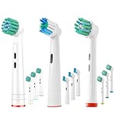 12 Pack Replacement Toothbrush Head Compatible with Oral B Pro1000 and More (Pro3000 Pro5000 Pro7...