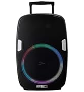 Altec Lansing SoundRover Wireless Trolley Bluetooth Speaker with Microphone, Rechargeable System ...