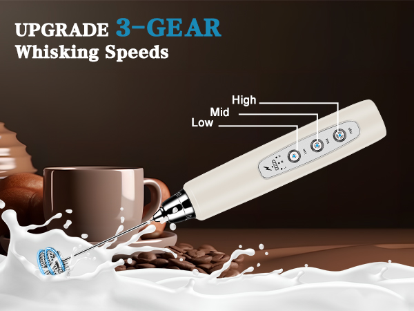 Milk Frother Handheld for Coffee