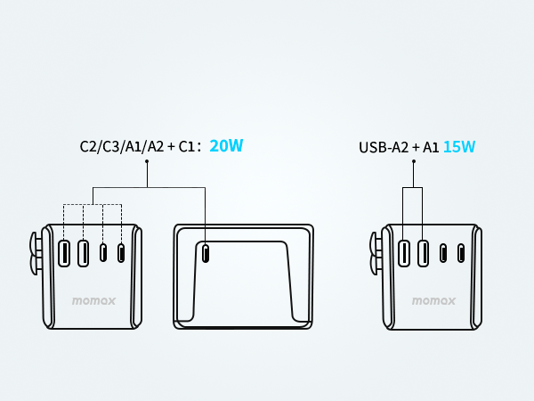 MOMAX International Plug Adapter