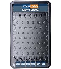 WinSpin Toss Corhole Drop Board Set Display for Toss Activities Outdoor