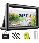 Outdoor Movie Screen, Taotique 24 Feet Inflatable Projector Screen Large Video Projection Screens...