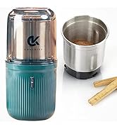 COOLKITS Coffee Grinder [ 170g / 5.7 OZ ], Shockproof Herb Grinder,Spice grinder with 304 Stainle...
