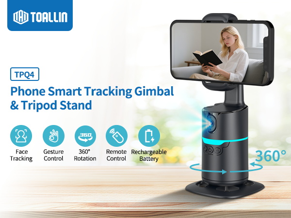 face tracking gimbal phone tripod stand holder