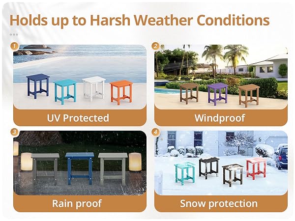  weather resistant outdoor side table