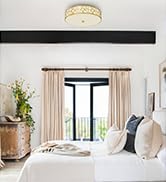 VICNIE 2-Light Flush Mount Ceiling Light, 12 inch Modern Close to Ceiling Light Fixture with Gold...