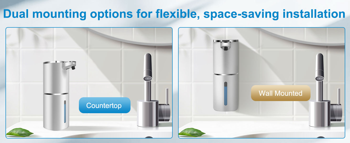 Automatic foaming soap dispenser