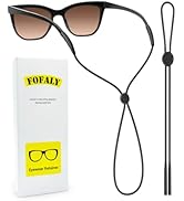 FOFALY Glasses Strap, Adjustable Eyewear Holder Sunglasses Strap, Anti-Slip Eyewear Retainer for ...