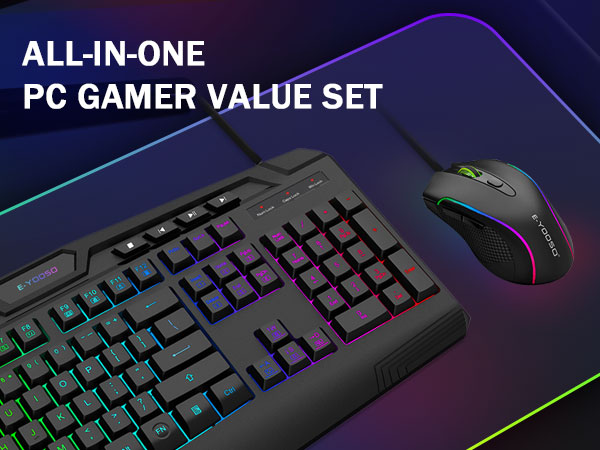 Wired Gaming Keyboard and mouse