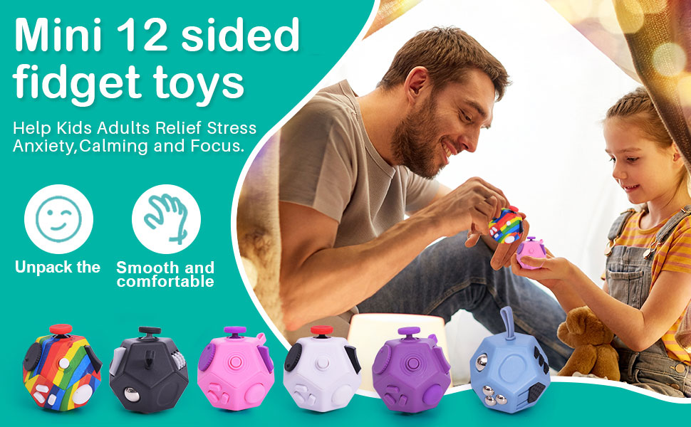 mini 12 sided fidget toys