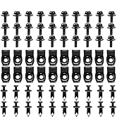 GOOACC 70PCS Engine Under Cover Splash Shield Guard Body Bolts Bumper Fender Liner Push Retainer ...