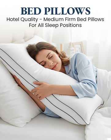 Lane Linen Bed Pillows are medium firm and provide support for all sleep positions