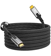 CABALPTOP 10FT USB C to USB C Cable,3.2 Gen 2x2 Cable,4K@144Hz/60Hz,8K@30Hz Braided Type C Cable,...