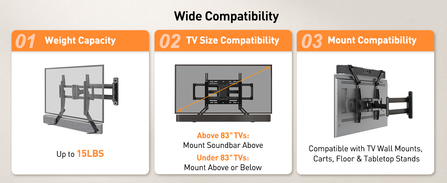 soundbar mount under tv