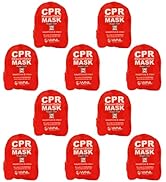 WNL Products CPR Rescue Mask, Adult/Child &amp; Infant Pocket Resuscitator, Soft Case Kit with Belt C...