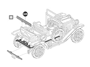 rokr 3d wooden puzzle car model kit