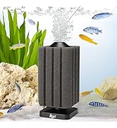 AQQA Aquarium Sponge Filter Submersible Small Fish Tank Filter 20 Gallon Ultra Quiet Air Powered ...