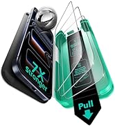 ESR 3 Pack 9H+ Glass for iPhone 17 Pro Max Screen Protector, [Military-Grade Shatterproof], with ...