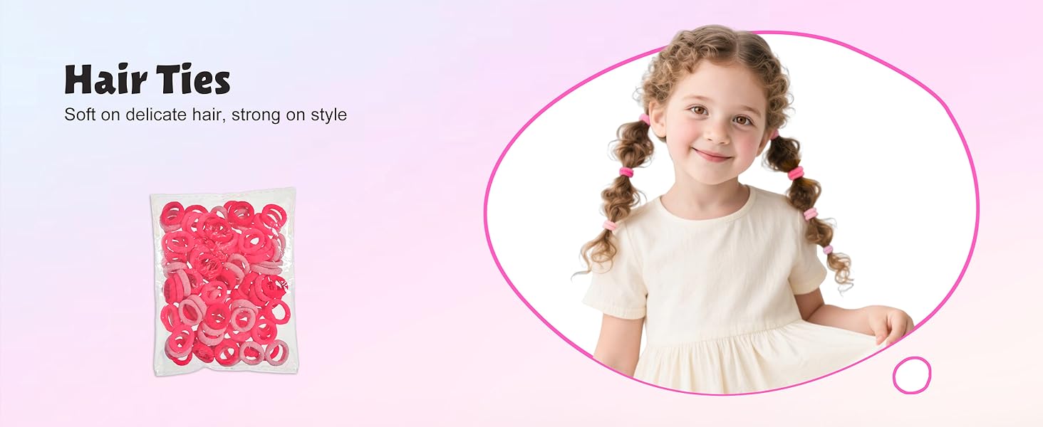 hair dryer with hair ties